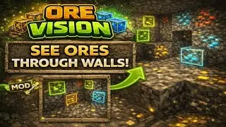 See ORES Through Walls in Minecraft! | Ore Vision Mod / XRAY