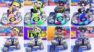 All Inklings Losing Animations - Standard (Kart, Bike, Quad) - Mario Kart 8 Deluxe