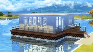 The Sims 4 -  Starter Floating Home | Speed Build | Starter Floating House Building