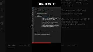 Add weeks to a date in Python #shorts #viral #short