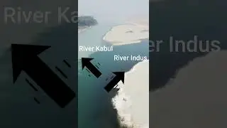 River indus and River kabul meeting#youtubeshorts #ytshorts #pakistan