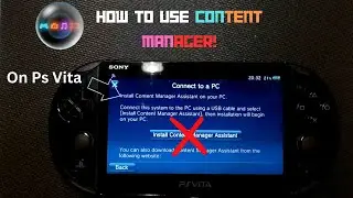 How to use content manager on ps vita