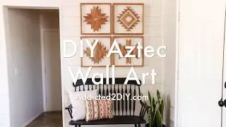 How To Make DIY Wooden Aztec Wall Art