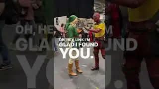 Who needs the Master Sword *fake weapon* #deadpool #thelegendofzelda #cosplay #mcmcomiccon