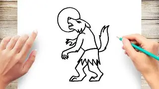 How to Draw A Werewolf Step by Step | Drawing Lesson
