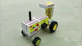 How to make matchbox tractor machine science project || the gear craft