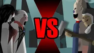 Slendrina & Angelene VS Rod Sullivan & Evil Nun [Sticknodes Battles]