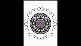 How to make easy digital mandala art.  Angel Chauhan Arts #viralshorts #digitalmandala#digitalart
