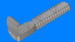 fast252 SolidWorks Tutorial 252: second grip , grip2 stillson wrench