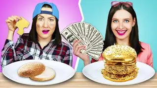 Rich Food vs Poor Food | Funny moments with Rich Girl & Poor Girl by Pico Pocky