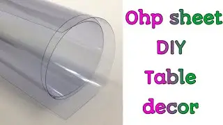 Diy table decor in tamil / ohp sheet craft in tamil @kuvangsi #kuvangsi