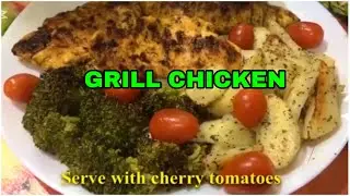 Grilled Chicken with Baked Potatoes & Broccoli | Healthy & Easy Dinner Recipe | Its Faiza&rsquo;s Kitchen 