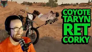 The Weirdest Game Coyote Has Ever Had - PUBG Squads Gameplay ft. Taryn, retaliative, and Corky