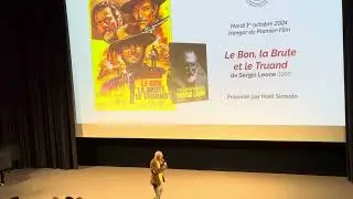 No&euml;l Simsolo pr&eacute;sente Le bon, la brute et le truand &agrave; l'Institut Lumi&egrave;re