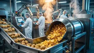 Inside a Modern Pringles Factory | From Whole Potatoes to Perfectly Stacked Chips