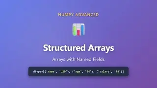 NumPy Structured Arrays Tutorial - Arrays with Named Fields for Beginners