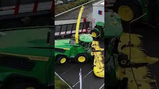 Der neue #JohnDeere F9 500 und #Krampe Radium 830S bei @clooskraus8876 | Luxemburg 2025