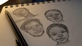 How I Draw Faces | | Sketch with Me🌸🫧