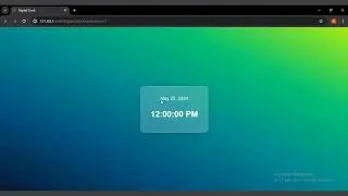 Build a Digital Clock in JavaScript | HTML, CSS & JS Tutorial for Beginners