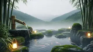 Fall Asleep Fast 💤 Japanese Zen Spa Music with Rain (30 Min)