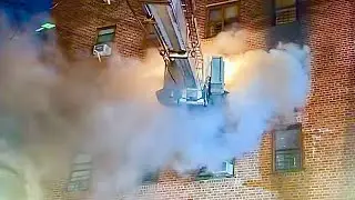 FDNY BOX 3699 ~ FDNY BATTLING A 10-75 FIRE ON AVENUE W IN SHEEPSHEAD, BROOKLYN IN NEW YORK CITY.