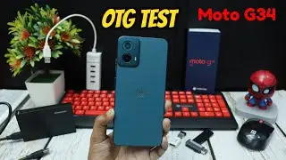 Moto G34 5G USB OTG & Hard Disk Support Test (Hindi)