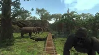 Virtual Reality Slide Theme Jungle