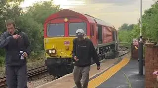 The holy grail with a twist 66117 with 24 loaded Plasmor wagons 6H86 19;15 2E & 2 drunks! 19/7/2025