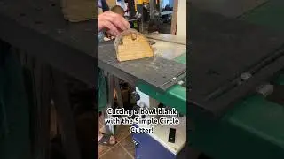 Cutting a bowl blank with the Simple Circle Cutter!