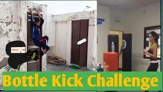 Bottle Kick Challenge || 2 Villagers #shorts #bottlekick #short