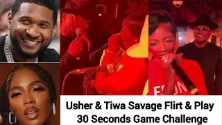 Usher & Tiwa Savage Flirt & Play 30 Seconds Game Challenge