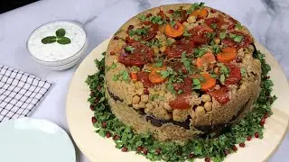 المقلوبة الفلسطينية🇵🇸على أصولها من إيدين مصرية🤗أكله فى حله واحده!!