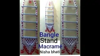 how to make .. bangle stand new design..at home .very simple design