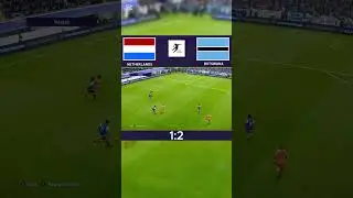 FA WC25 Netherlands vs Botswana 1:2 #football #livematch #worldchampionship #footballapocalypse