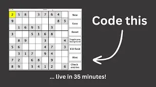 Java Sudoku Solver for beginners (code along tutorial)