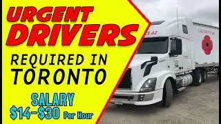 URGENT DRIVERS REQUIRED IN TORONTO |HOW TO APPLY |JOBS IN CANADA #jobsincanada