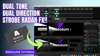Dual Tone Dual Direction Strobe Radar || Resolume Tutorial