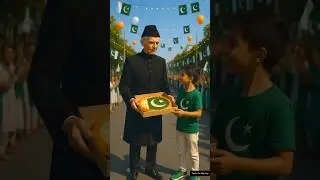 Quaid-e-Azam Gives a Pizza to a Beautiful Child 😱#story #ai #cute #shortsfeed
