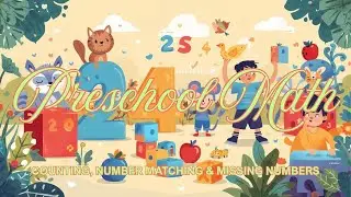 Preschool Math Activity Book | Counting, Number Matching & Missing Numbers @danishhudson