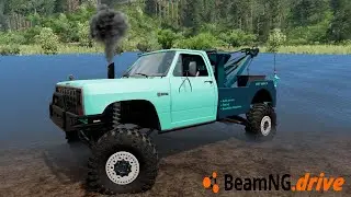 TAKING 1000HP CUMMINS TOW TRUCK IN SWAMP FOR RECOVERY! - BeamNG.drive MP