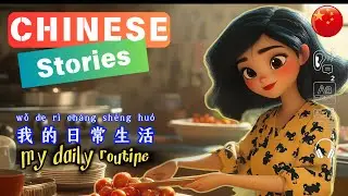 My Daily Routine|Chinese story for beginners|Chinese story with pinyin and English|Chinese Learning