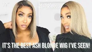 ✨OMG I&rsquo;M OBSESSED! | STUNNING BLACK ROOT ASH BLONDE BOB WIG | FT. LAB HAIRS