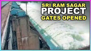 Sri Ram Sagar Project (SRSP) Gates Opened | Flood water released at SRSP dam | Hybiz tv