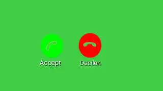 Green Screen || Call Button Decline And Accept || Green Screen Status