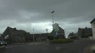 Driving From 56110 Gourin To 22110 Glomel, Brittany, France 11th September 2021