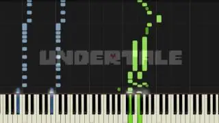 [Undertale] Megalovania easy version Piano Synthesia Tutorial