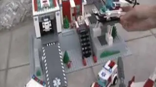 Lego City 7892 Hospital, 7890 Ambulance, 7902 Doctor's Car, 7903 Helicopter Rescue!!!