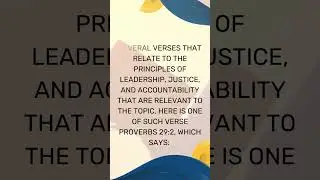 What Bible verse talked about election and voting?