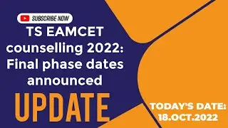 TS EAMCET counselling 2022: Final phase dates UPDATE NEWS | TS EAMCET 2022 UPDATE | AURA NEWS INDIA