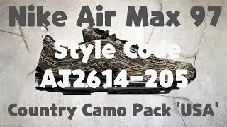 Nike Air Max 97 Premium Qs Country Camo &lsquo;USA&rsquo; unboxing/Nike Air Max 97 Camo on feet review